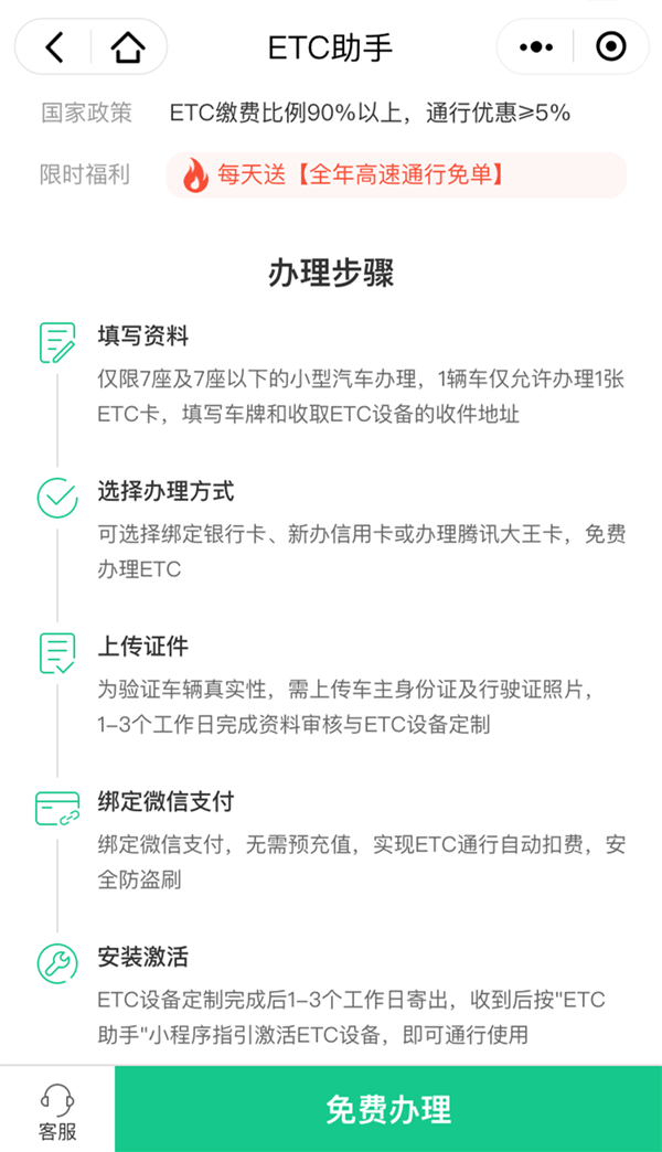 ETC助手小程序登陆微信九宫格入口未来将接入更多渠道